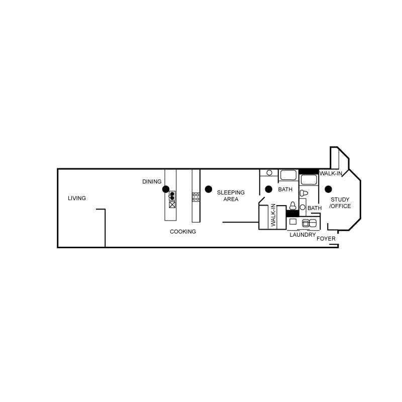 Floor plan layout diagram for c10